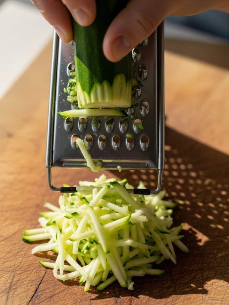 How to Shred Zucchini for Muffins”