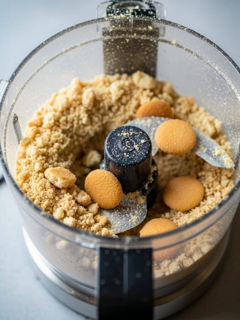 grinding-vanilla-wafers-for-rum-balls