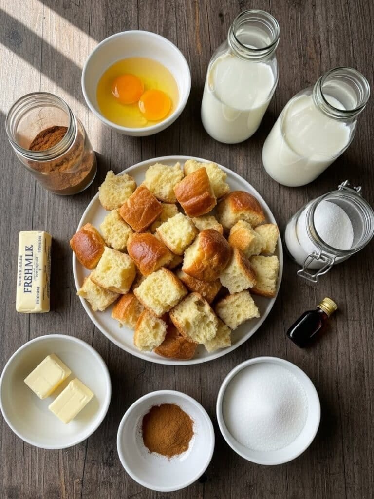 Bread Pudding Ingredients