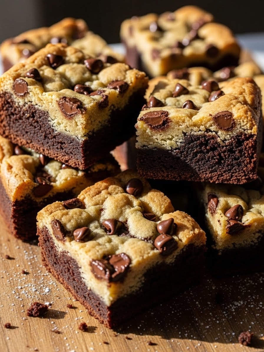 Brookies cut into squares