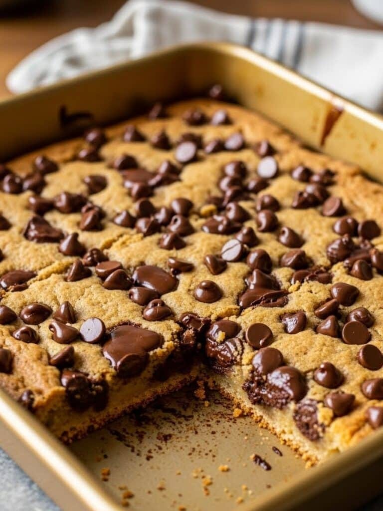 Baked Chocolate Chip Cookie Bars