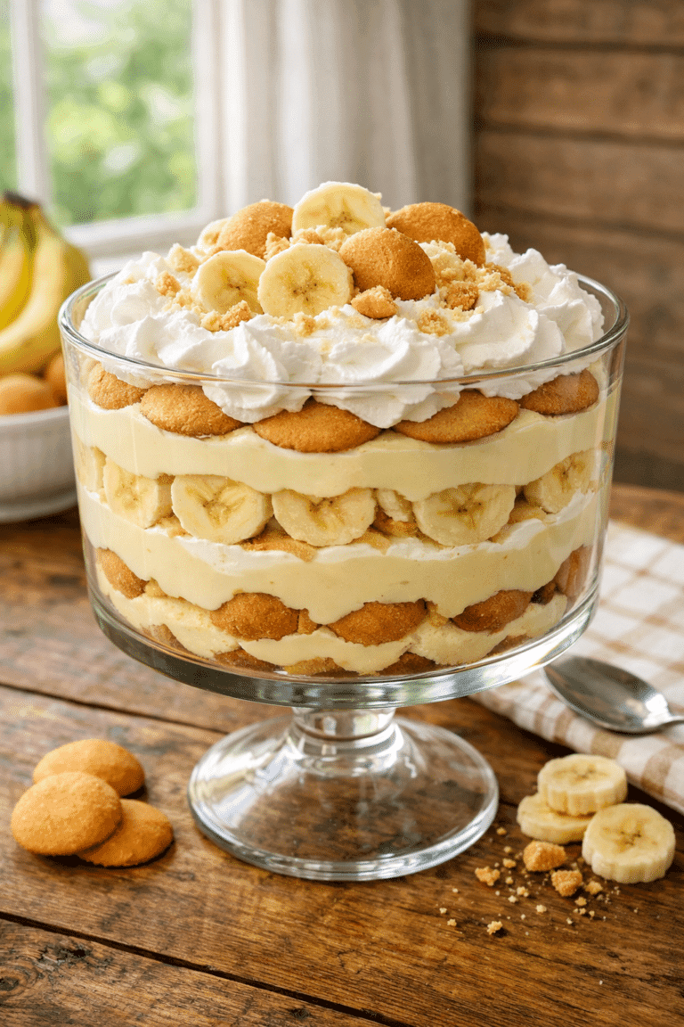 banana pudding layered dessert