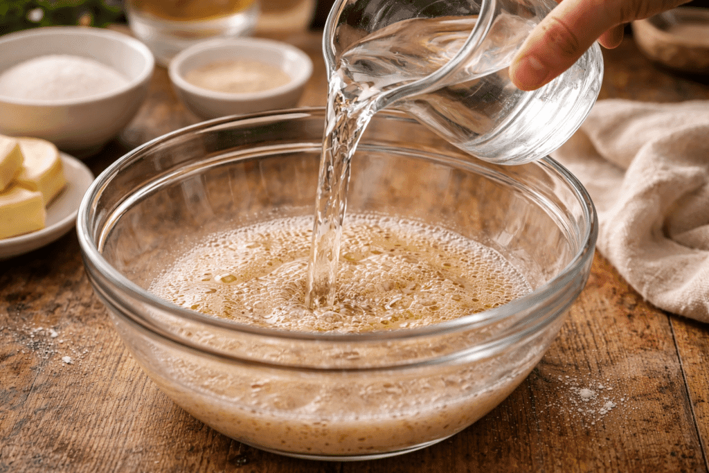 Activating yeast for beignets recipe with warm water