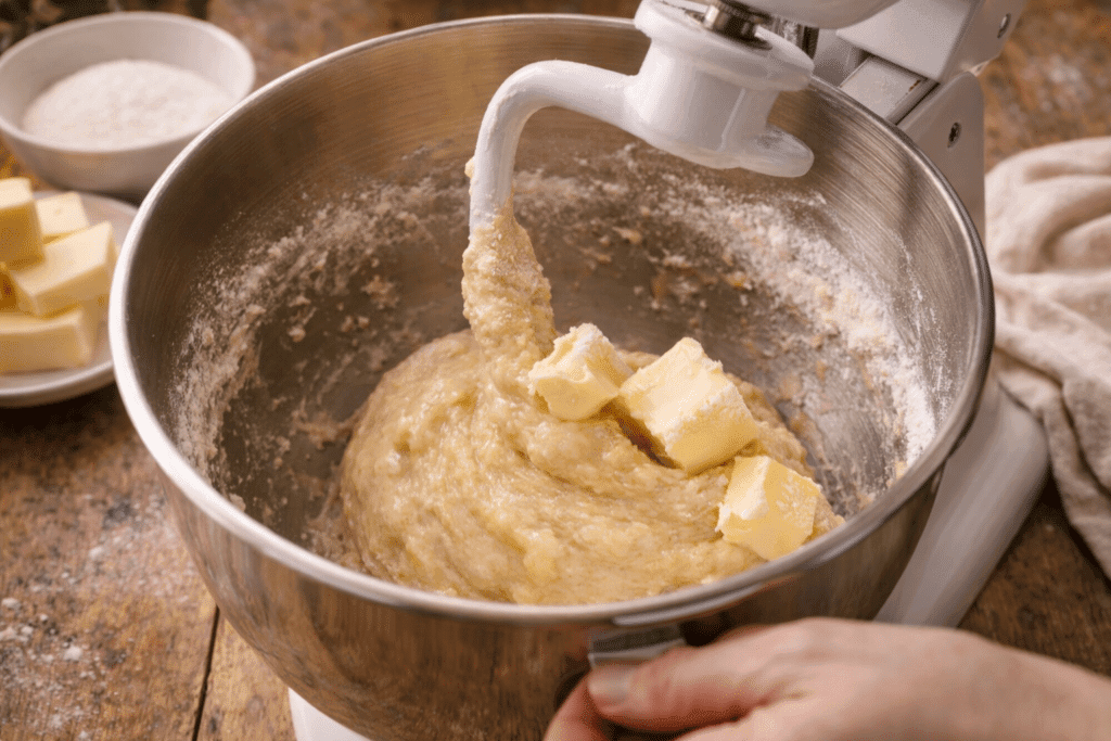 Forming dough for beignets recipe