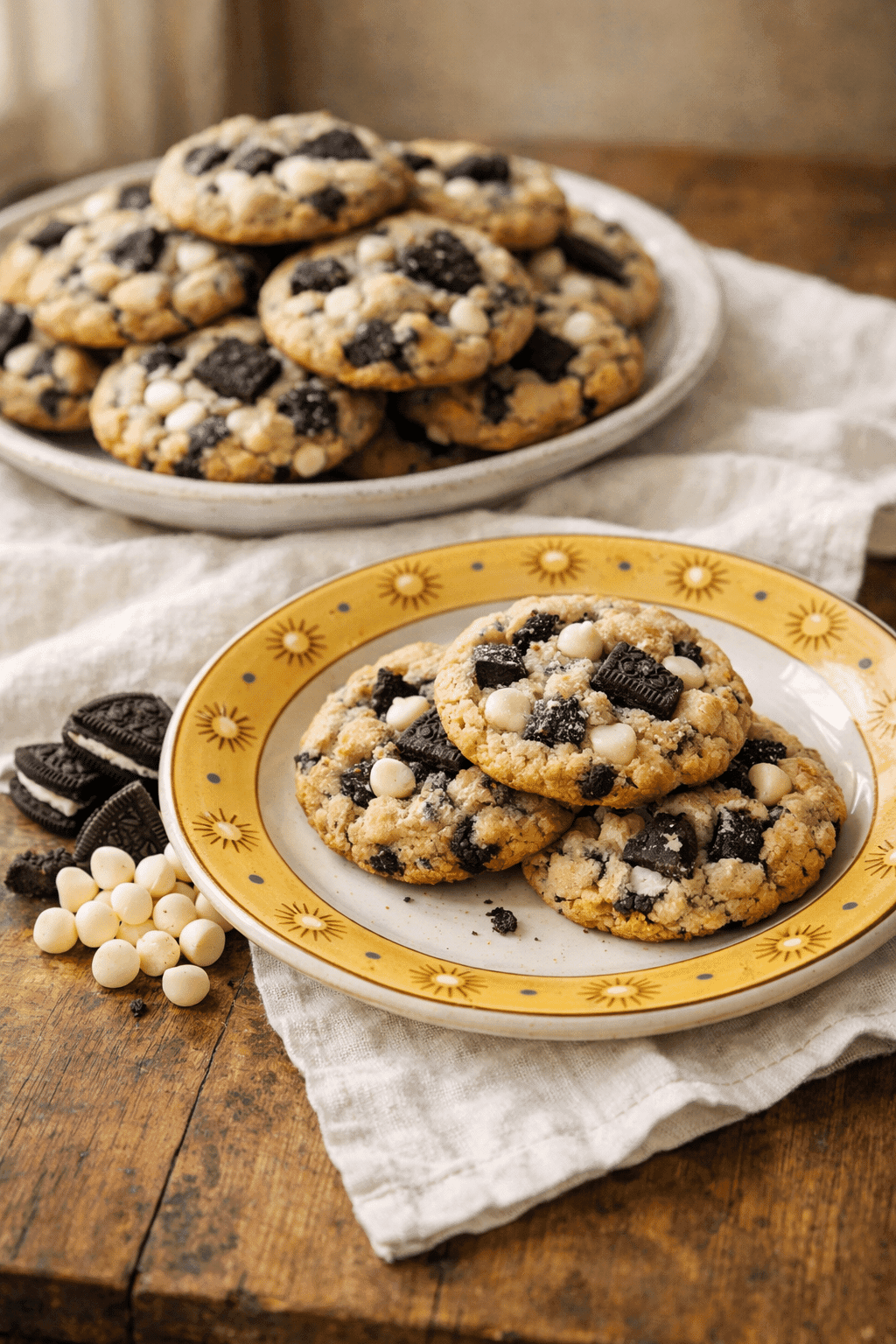 Cookies and Cream Cookies with Oreo chunks