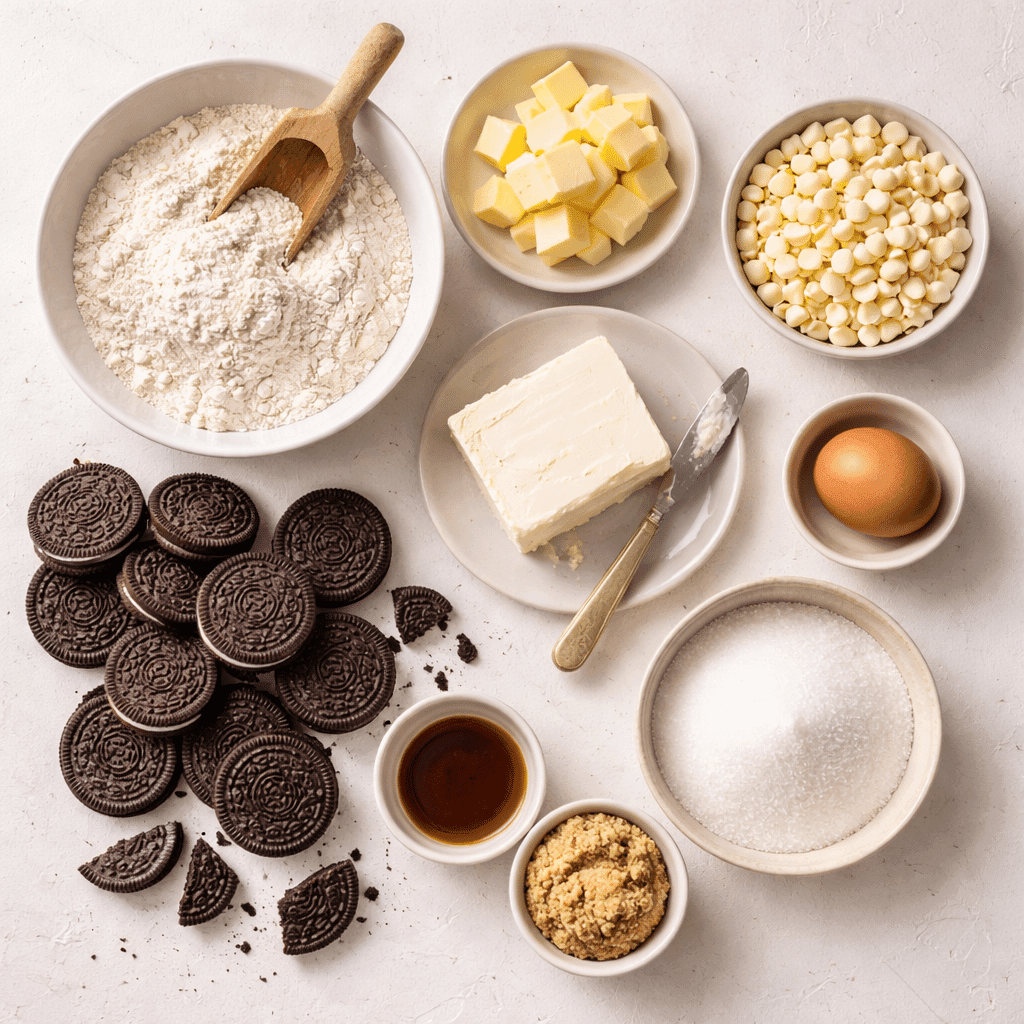 Cookies and Cream Cookies ingredients