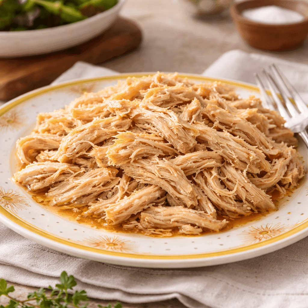 Instant Pot Shredded Chicken served and ready to enjoy