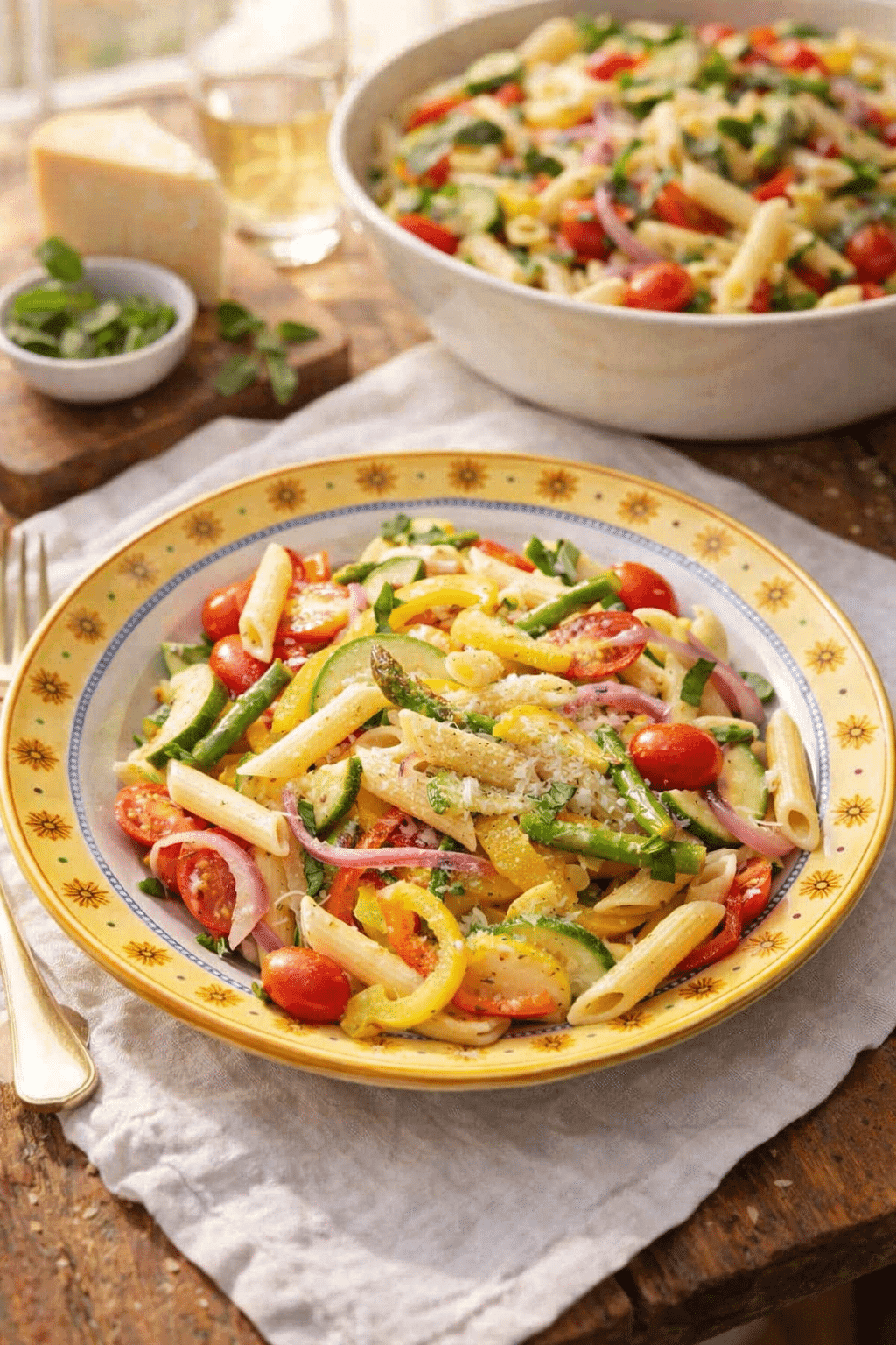 Pasta Primavera recipe with fresh vegetables