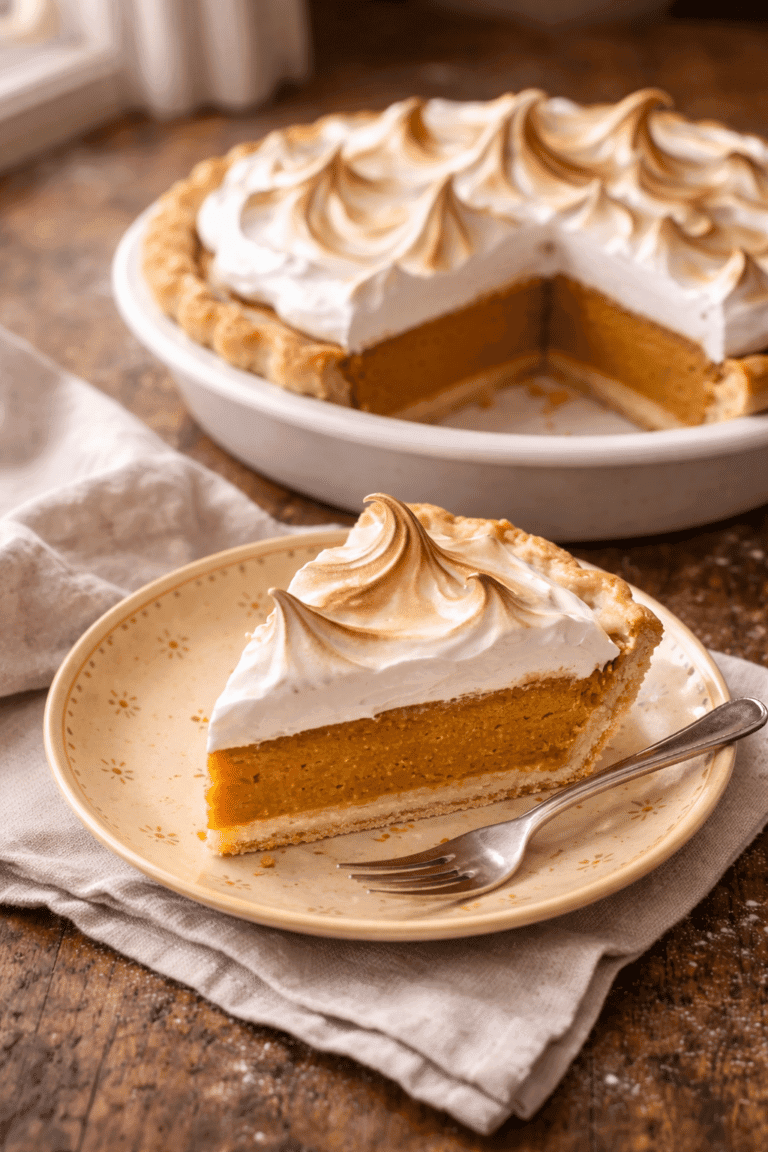 Pumpkin Meringue Pie Recipe HeroImage