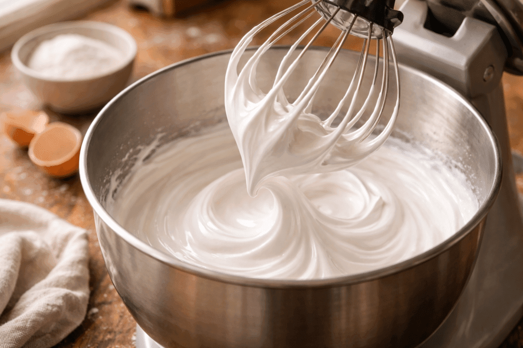Step 6 – Making the meringue topping for Pumpkin Meringue Pie Recipe