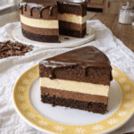 Classic Chocolate Cake with mousse layers and ganache