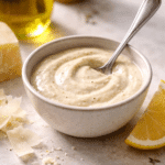Homemade Caesar Dressing in bowl