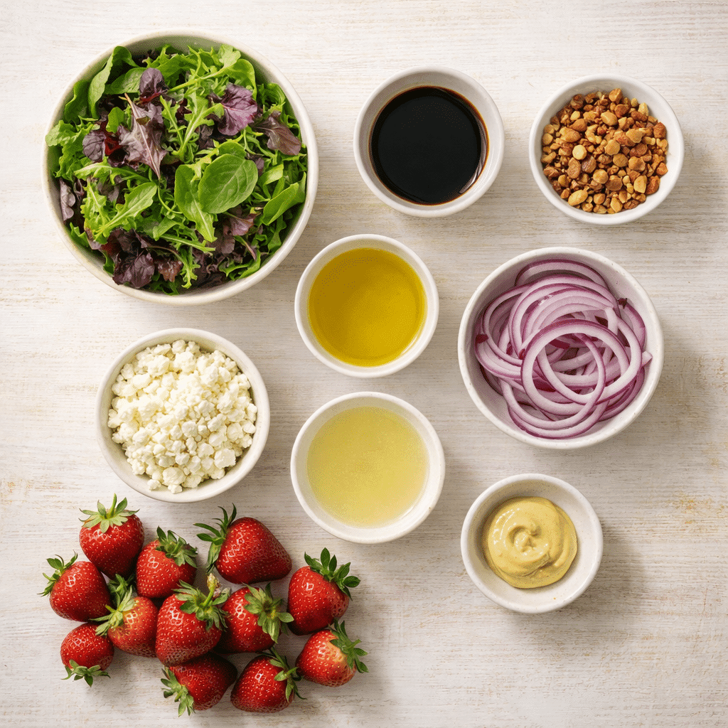 Ingredients for Strawberry Salad Recipe